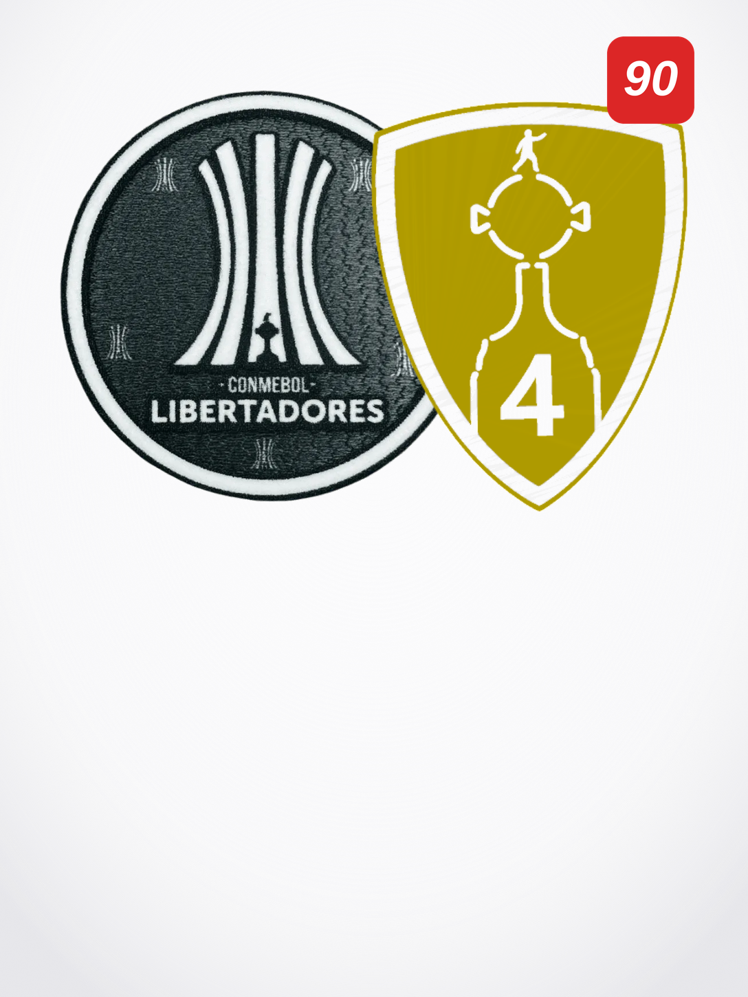 Patches Libertadores 4 Trophies