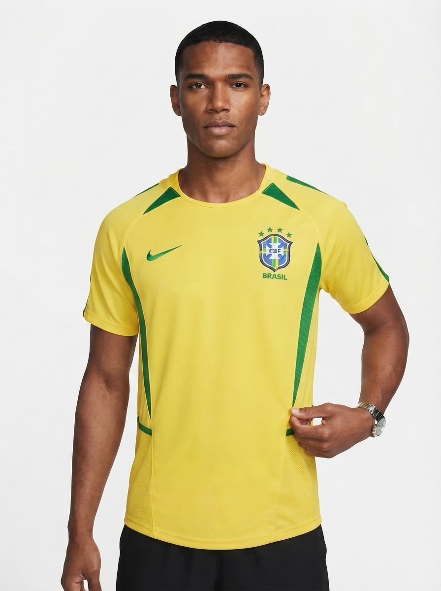 Jersey Retro Brasil 2002 Fan