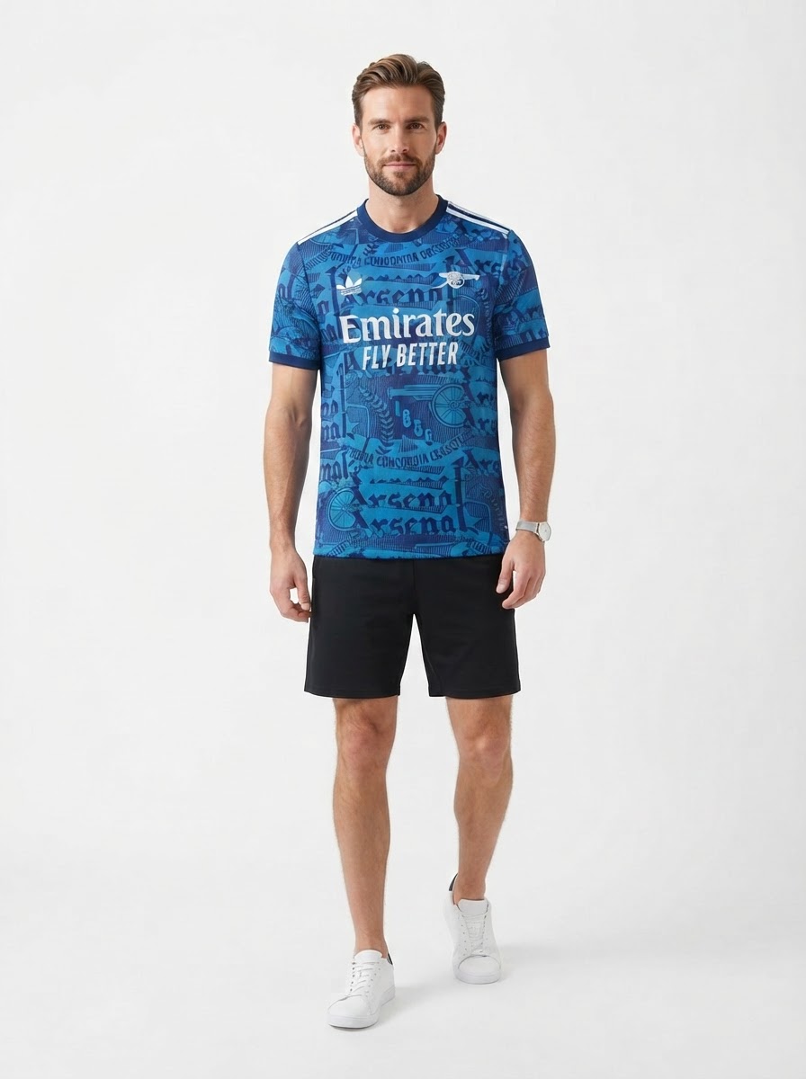 Arsenal 25/26 Pre-Match Jersey - Blue - Player Version - Slim Fit