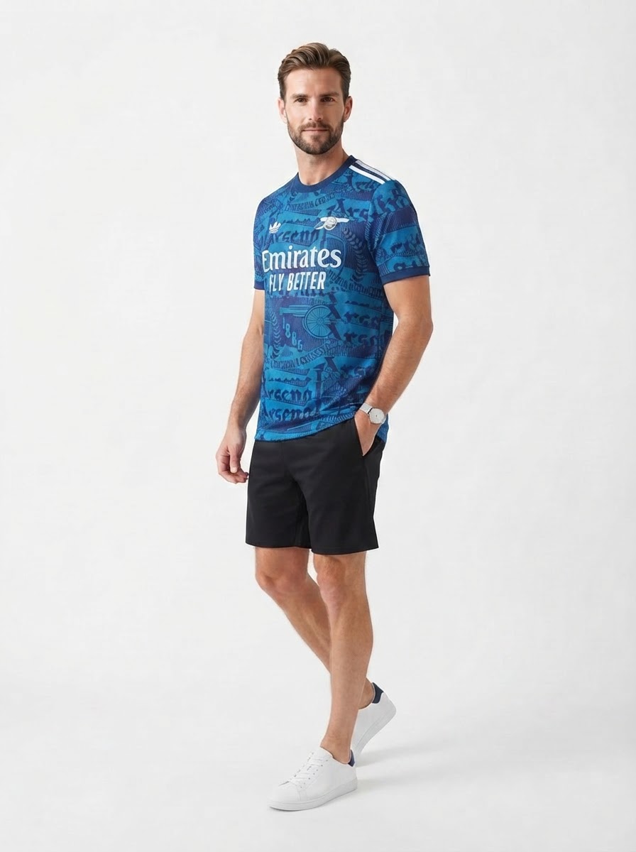 Arsenal 25/26 Pre-Match Jersey - Blue - Player Version - Slim Fit