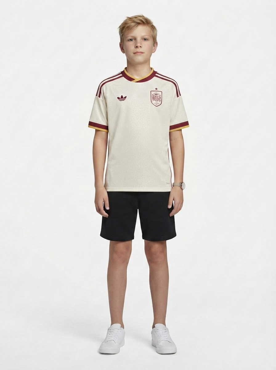Kids Spain Away kit World Cup 2026 Jersey