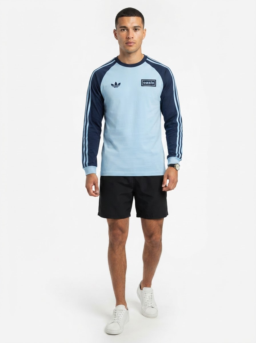 OASIS Long Sleeve 3 Stripes - Blue