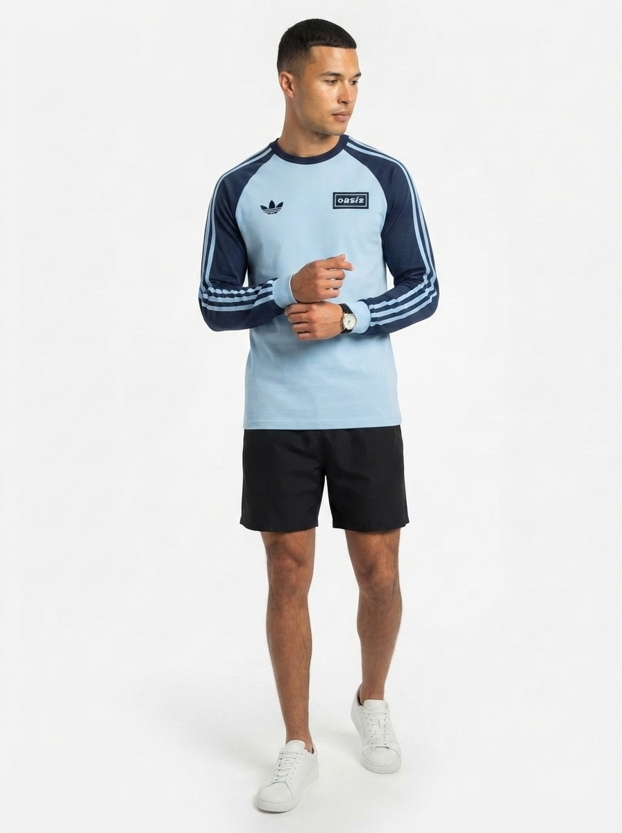OASIS Long Sleeve 3 Stripes - Blue