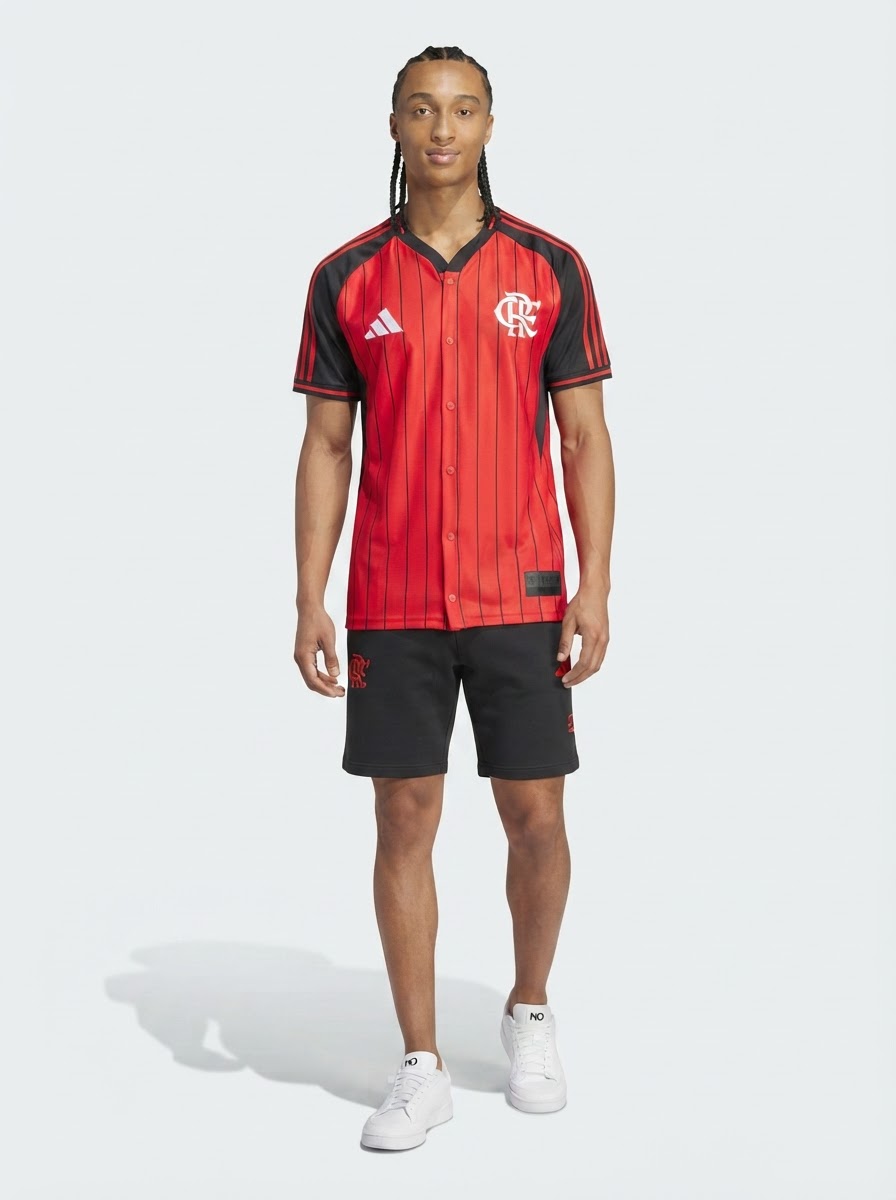 Flamengo Home Jersey 2025/26 - Version Baseball US Pack [Slim Fit]