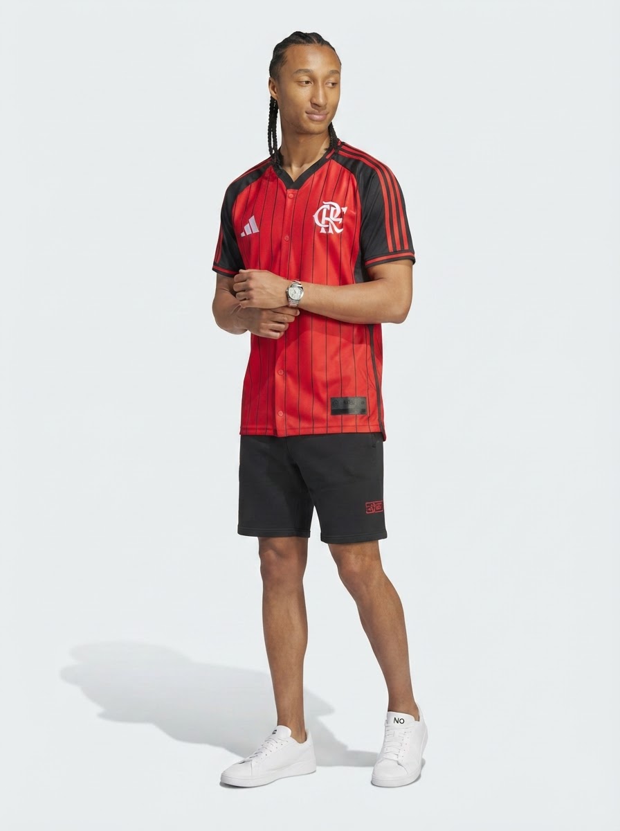 Flamengo Home Jersey 2025/26 - Version Baseball US Pack [Slim Fit]