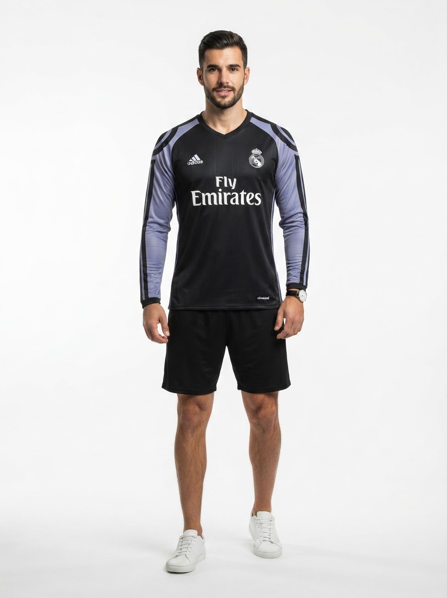 Real Madrid 16/17 III Third Jersey - Long Sleeve Retro Version