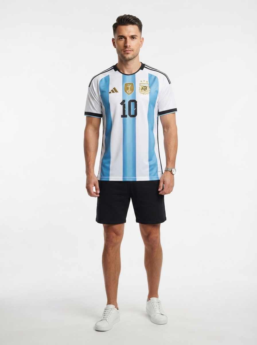 Argentina Home Messi 10 Fan Jersey Shirt 2026 World Cup