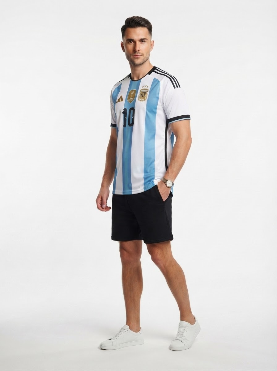 Argentina Home Messi 10 Fan Jersey Shirt 2026 World Cup