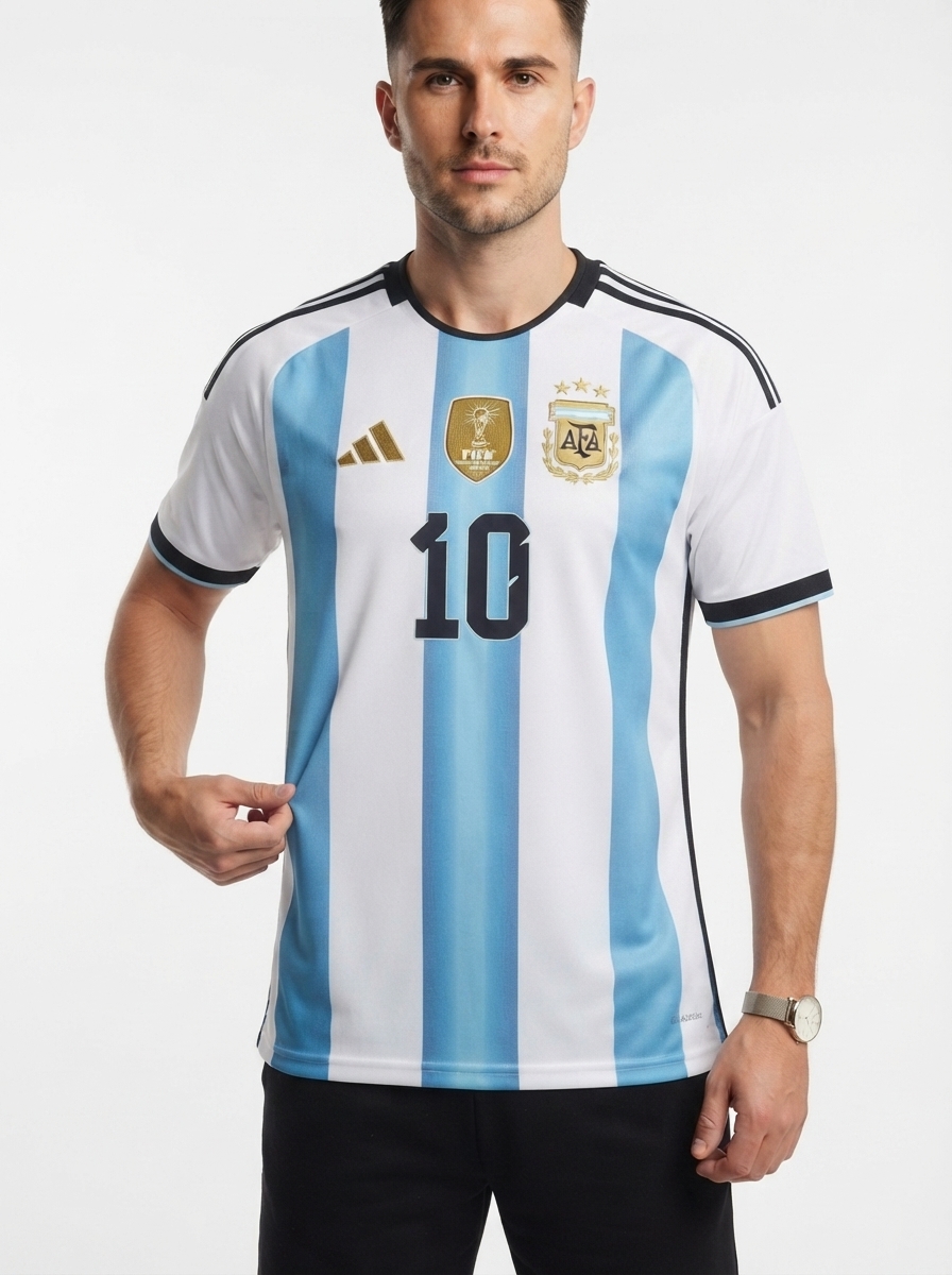Argentina Home Messi 10 Fan Jersey Shirt 2026 World Cup