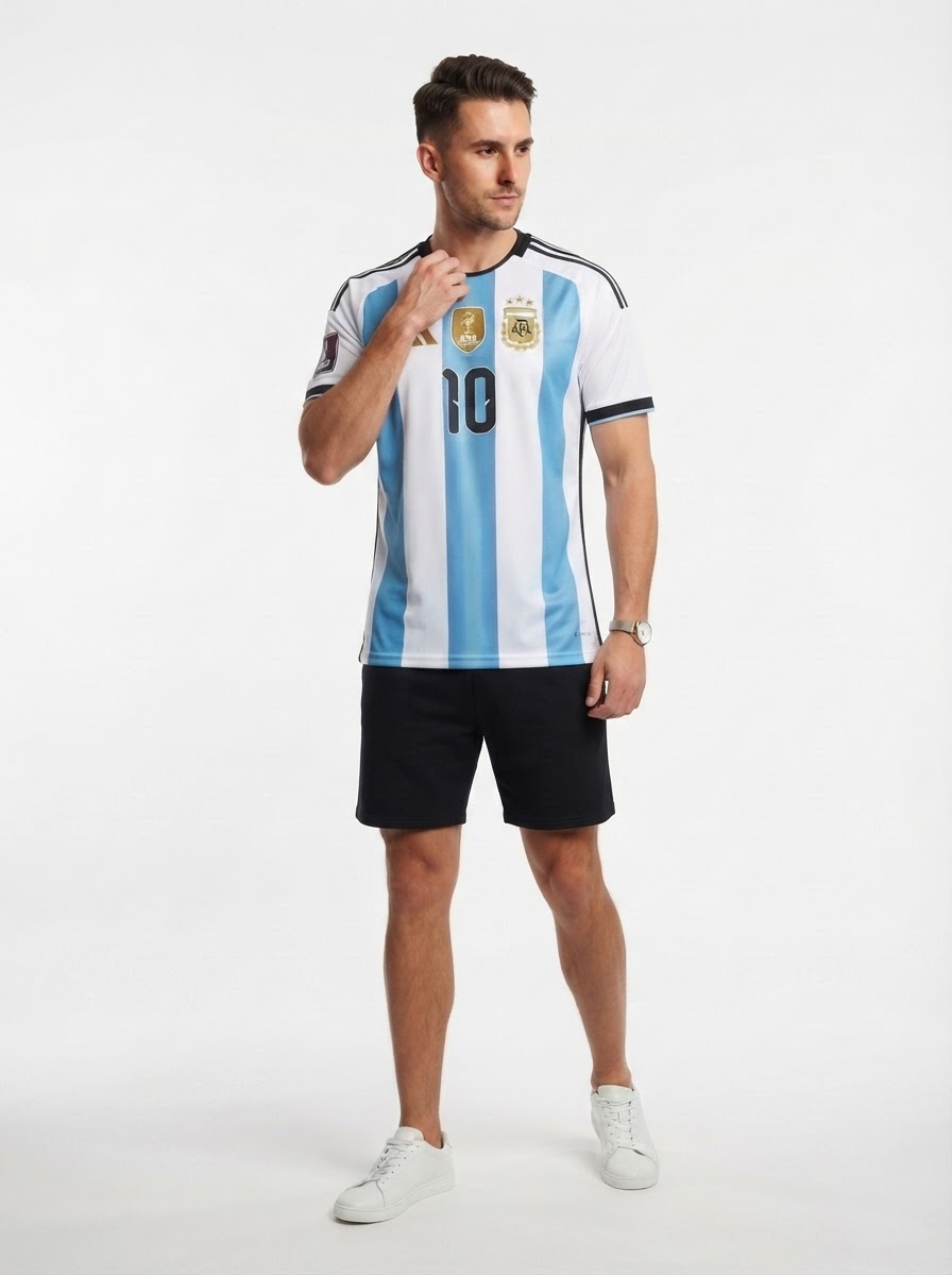Argentina Home Messi 10 Fan Jersey Shirt 2026 World Cup