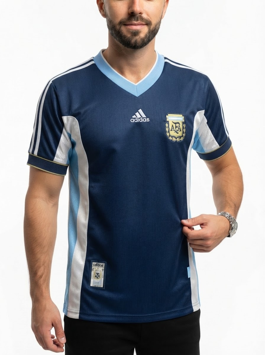 Argentina 1998 II Away Jersey - Retro Version