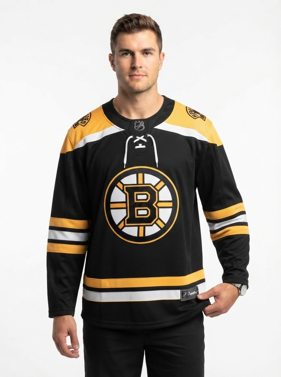 Boston Bruins Black Breakaway Home Jersey