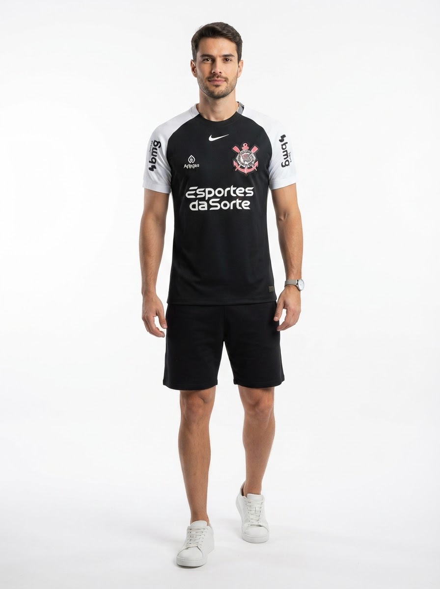 Jersey Corinthians 2025/26 II Fan Version with Sponsors
