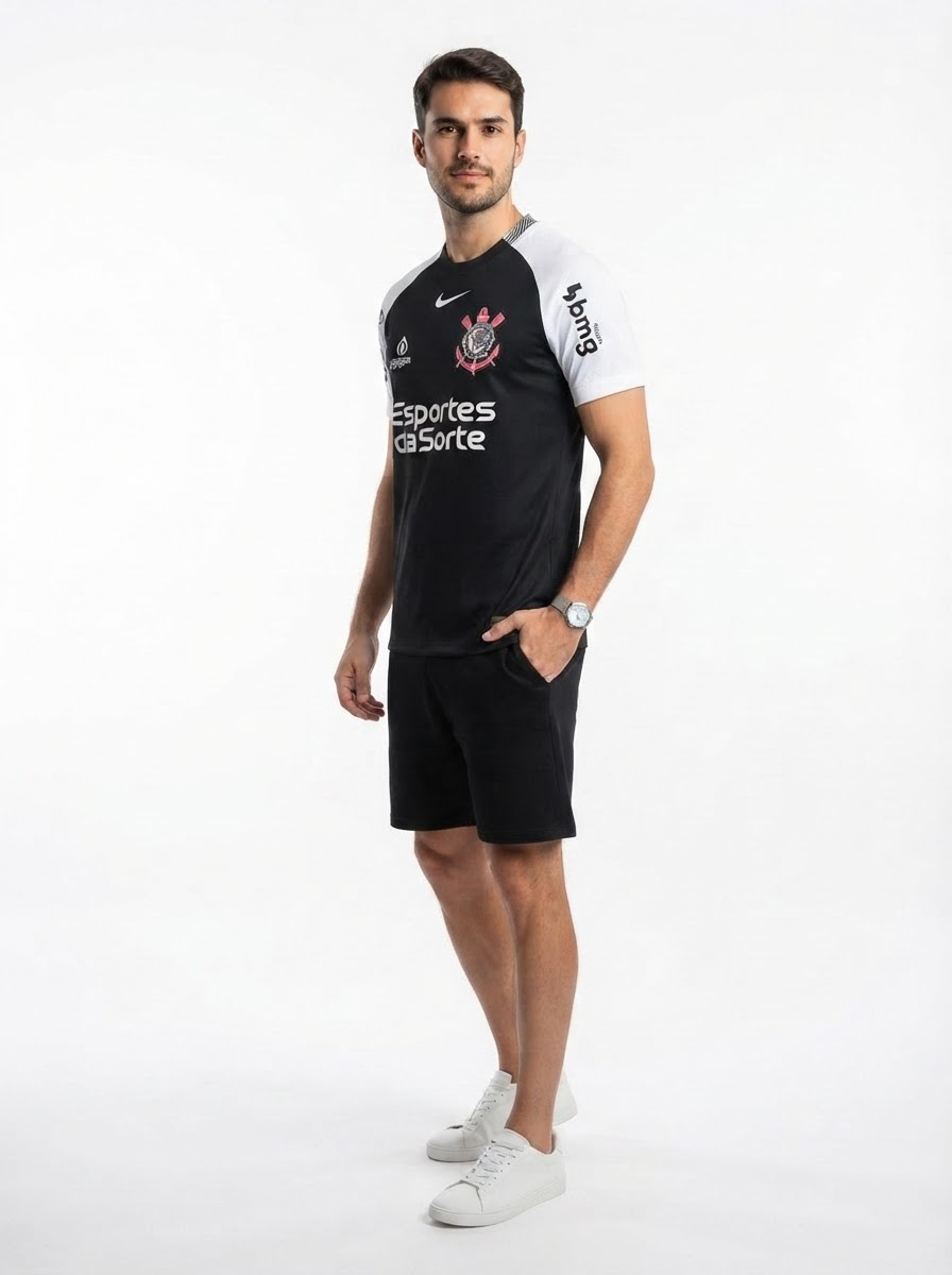 Jersey Corinthians 2025/26 II Fan Version with Sponsors