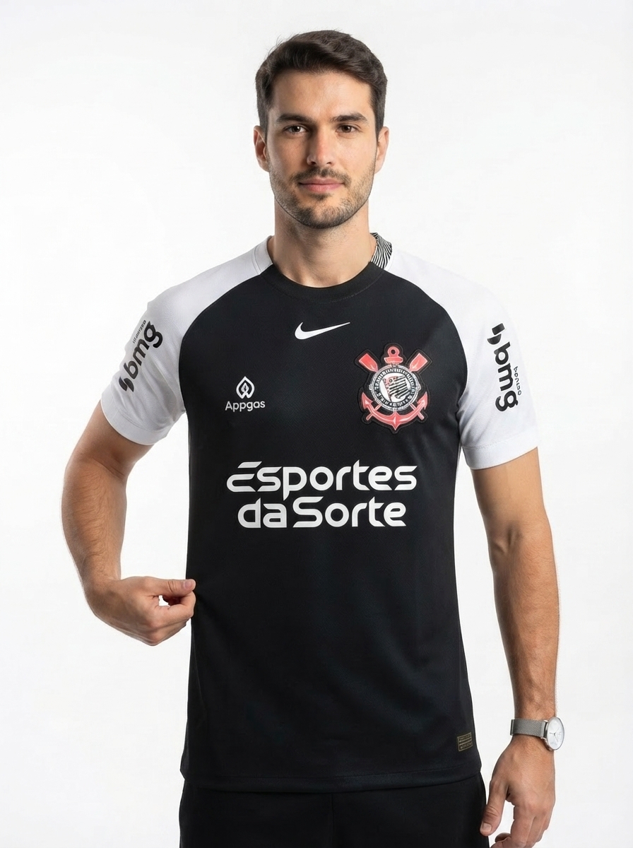 Jersey Corinthians 2025/26 II Fan Version with Sponsors