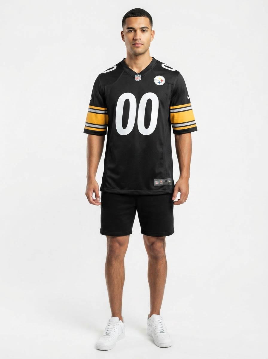 Pittsburgh Steelers - Custom Game Jersey - Black