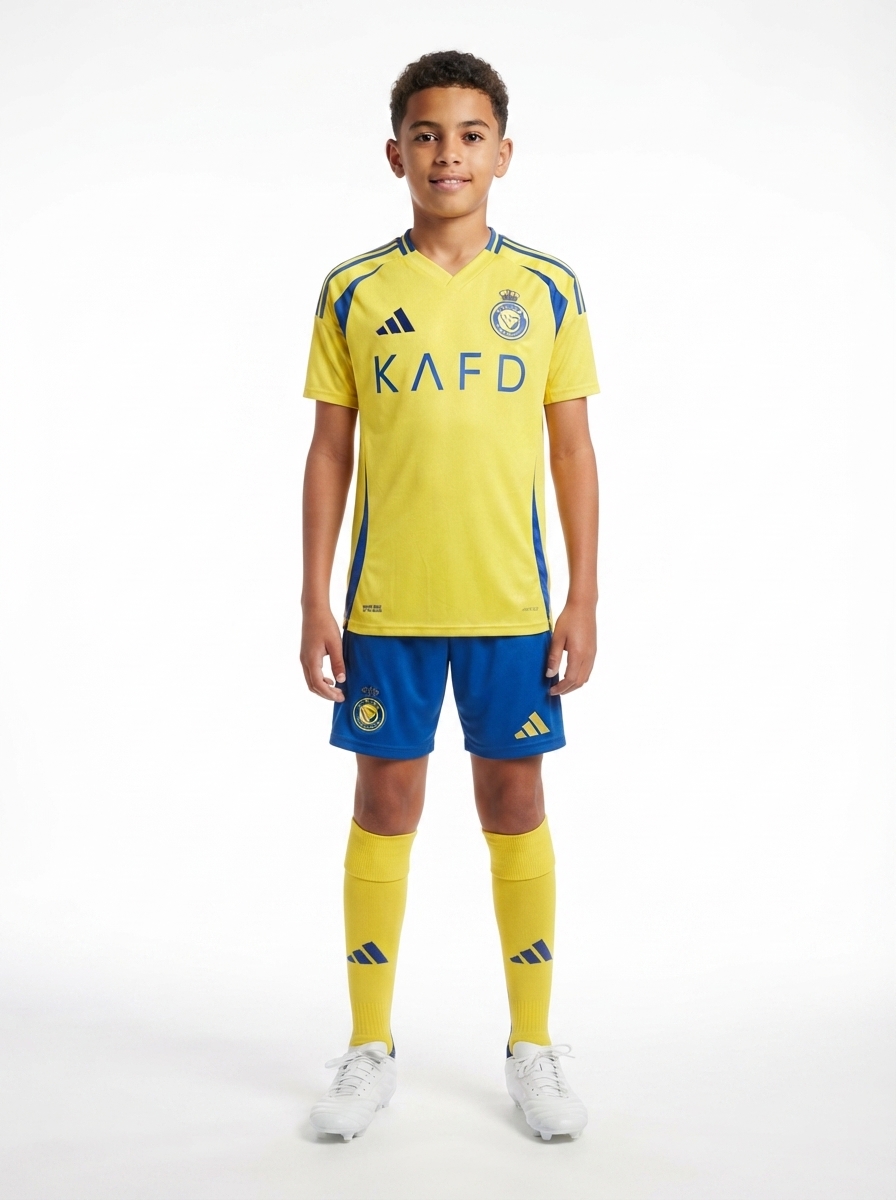 Kids KIT Al Nassr Home Jersey 2024/25