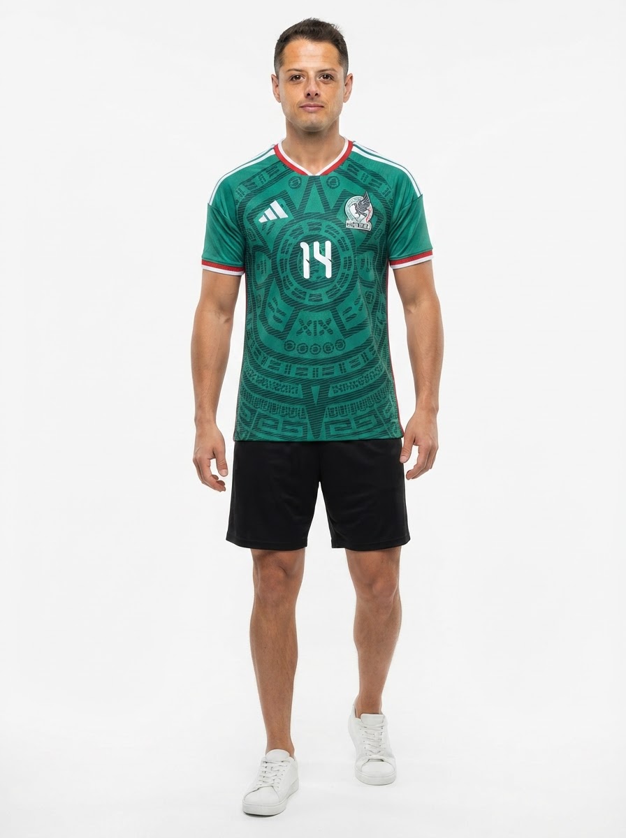 Mexico Home Chicharito 14 Authentic Player [Slim Fit] Player Shirt 2026 World Cup
