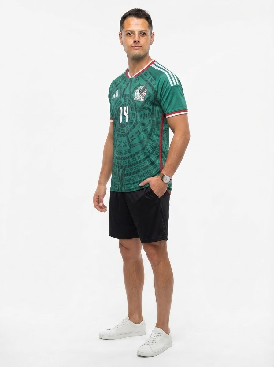 Mexico Home Chicharito 14 Authentic Player [Slim Fit] Player Shirt 2026 World Cup