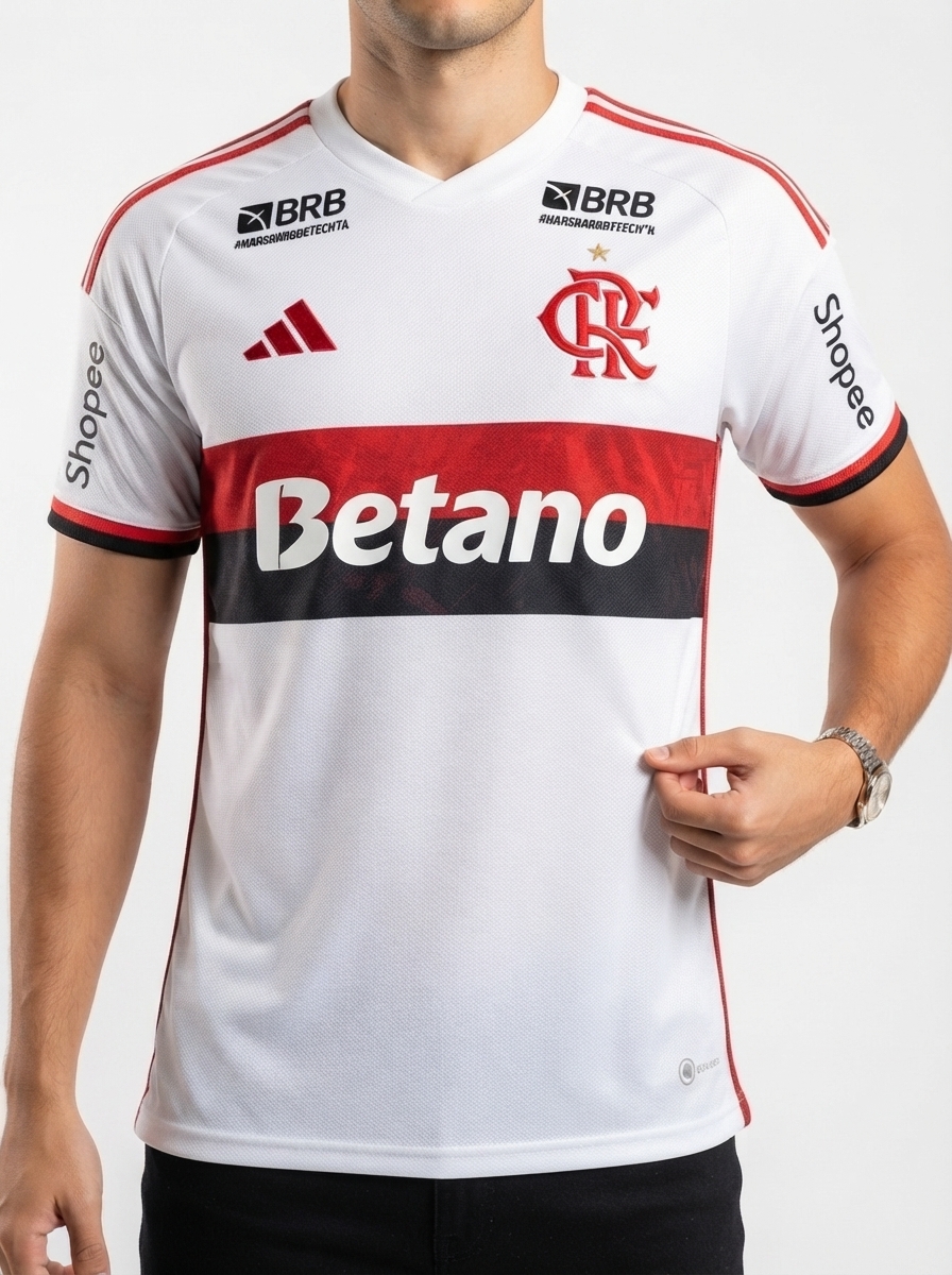 Flamengo 26/27 Away Jersey #9 PEDRO - with Sponsors - Fan Version