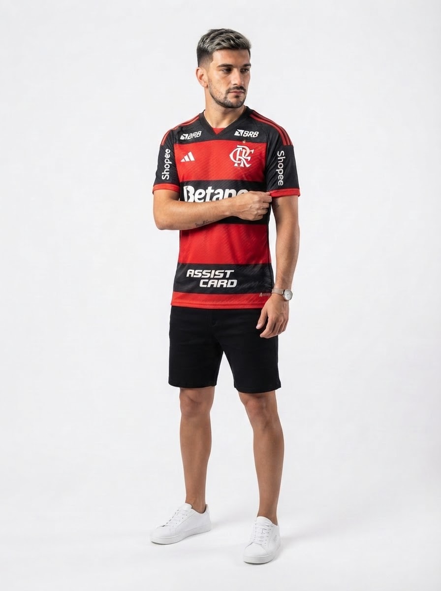 Flamengo 26/27 Home Jersey #10 ARRASCAETA- with Sponsors - Fan Version