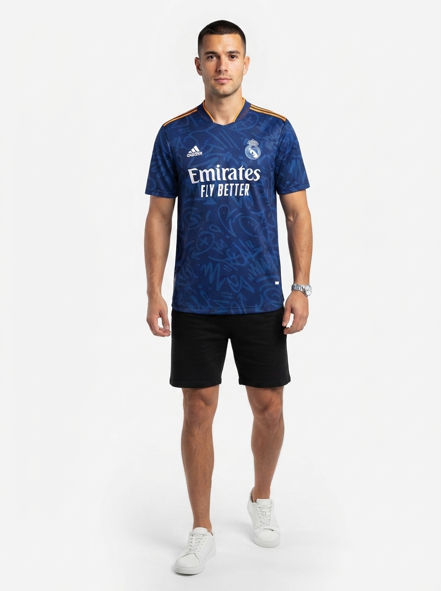 Real Madrid 21/22 II Away Jersey - Player Version - Slim Fit