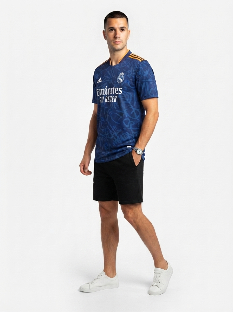 Real Madrid 21/22 II Away Jersey - Player Version - Slim Fit