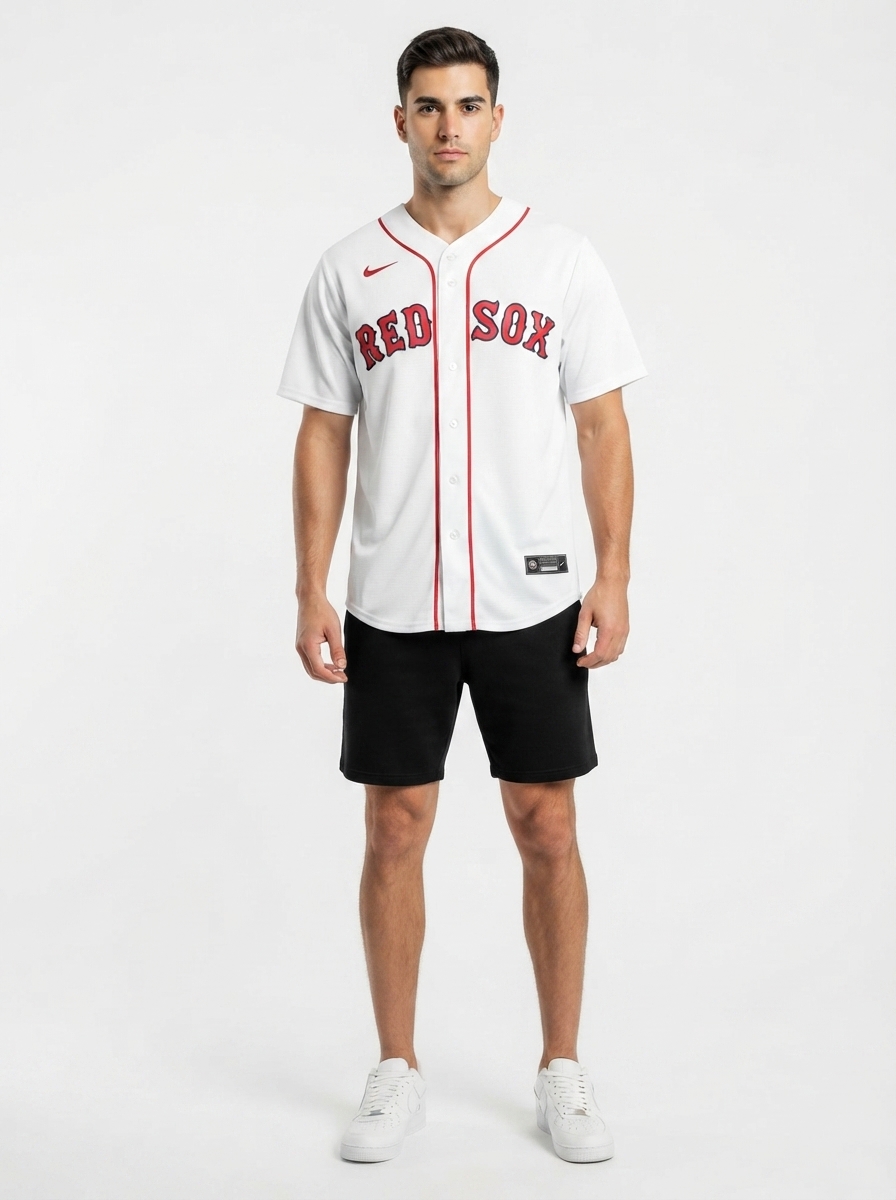 Jersey MLB Boston Red Sox I Torcedor Masculina Branca