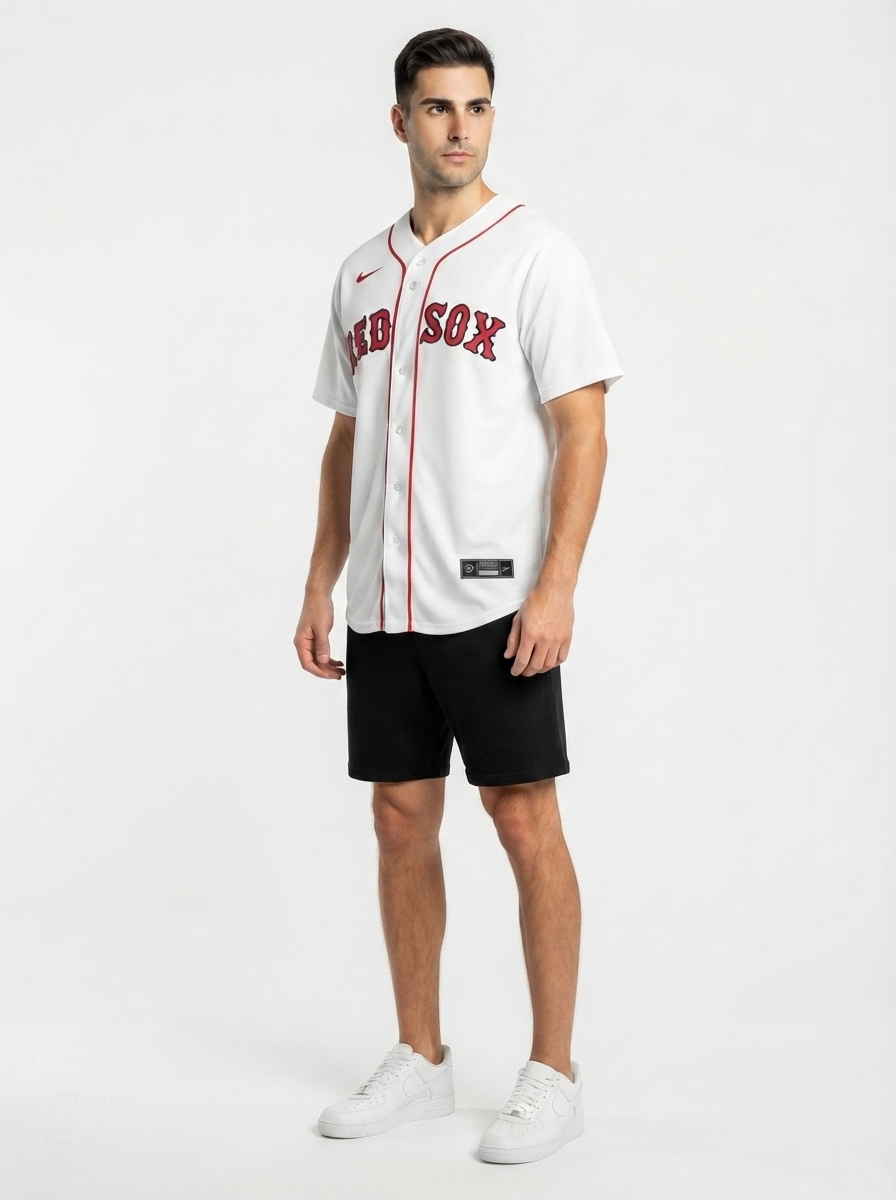 Jersey MLB Boston Red Sox I Torcedor Masculina Branca