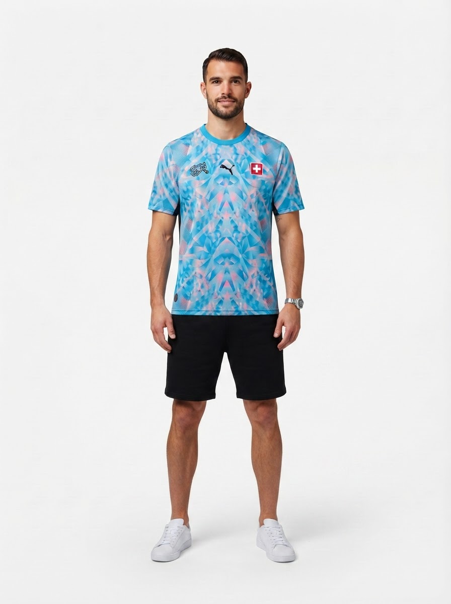 Switzerland Goalkeeper Soccer Jersey World Cup 2026 Blue - Fan Version