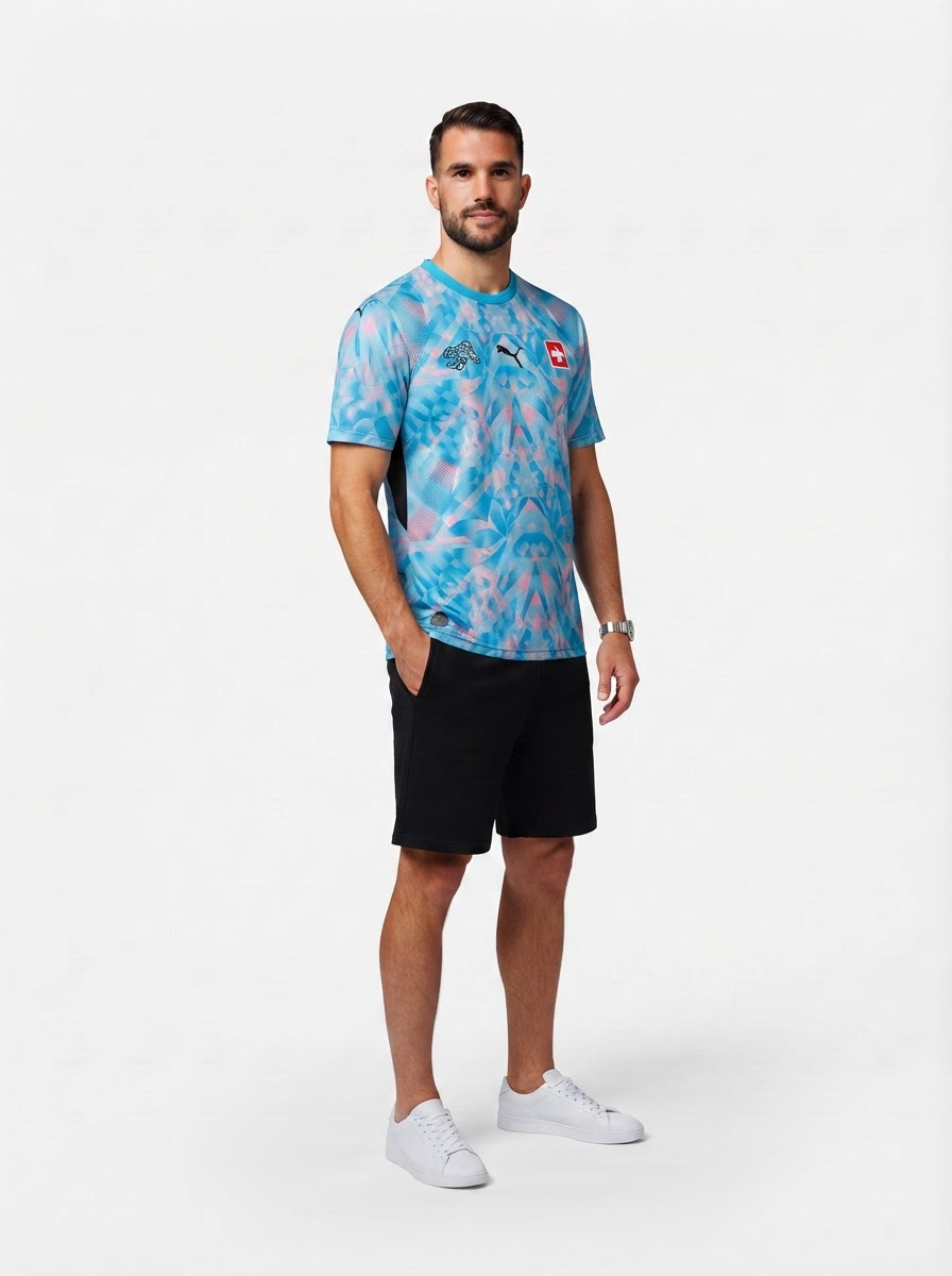 Switzerland Goalkeeper Soccer Jersey World Cup 2026 Blue - Fan Version