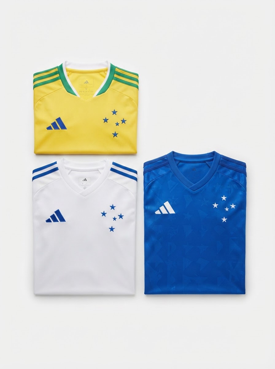 Combo 3 Jerseys Cruzeiro 2026/27 - Kit 3 - Fan Version