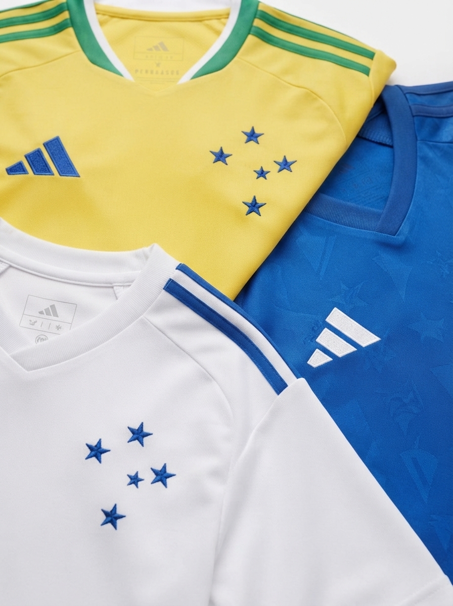 Combo 3 Jerseys Cruzeiro 2026/27 - Kit 3 - Fan Version