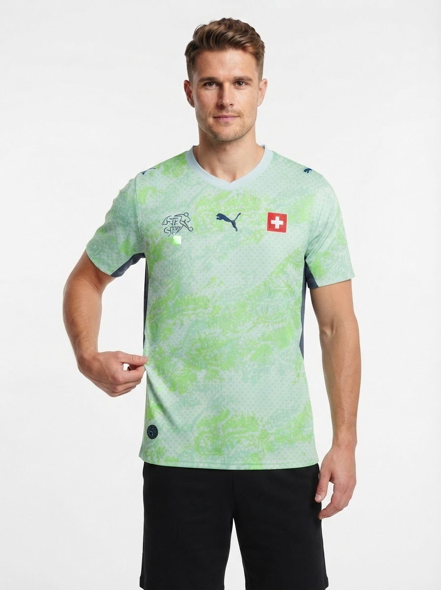Switzerland Away Soccer Jersey World Cup 2026 - Fan Version