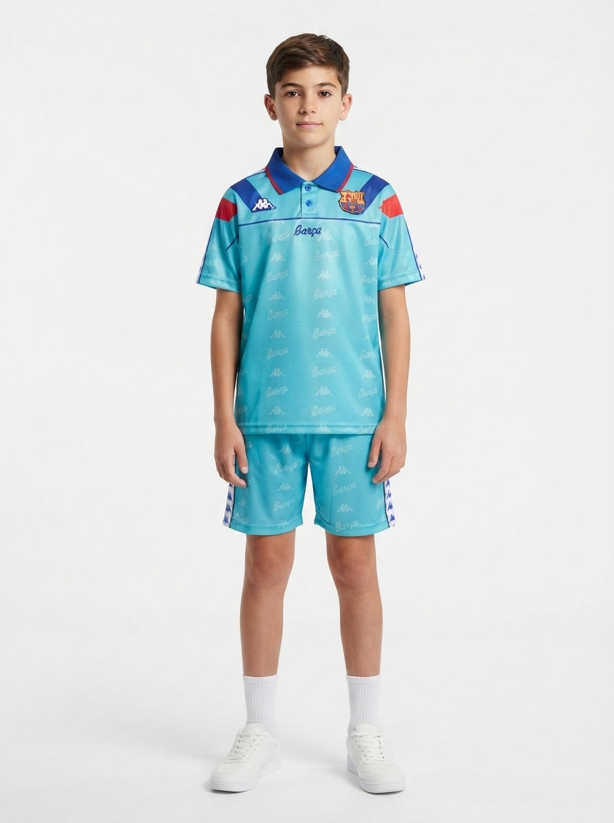 Kids Retro Barcelona Away Jersey 1992/95