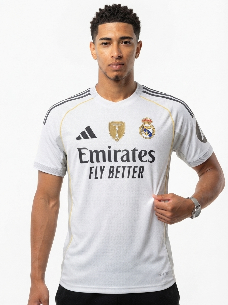 Real Madrid Home Bellingham 5 Fan Jersey 2025/26 FIFA Intercontinental Patch