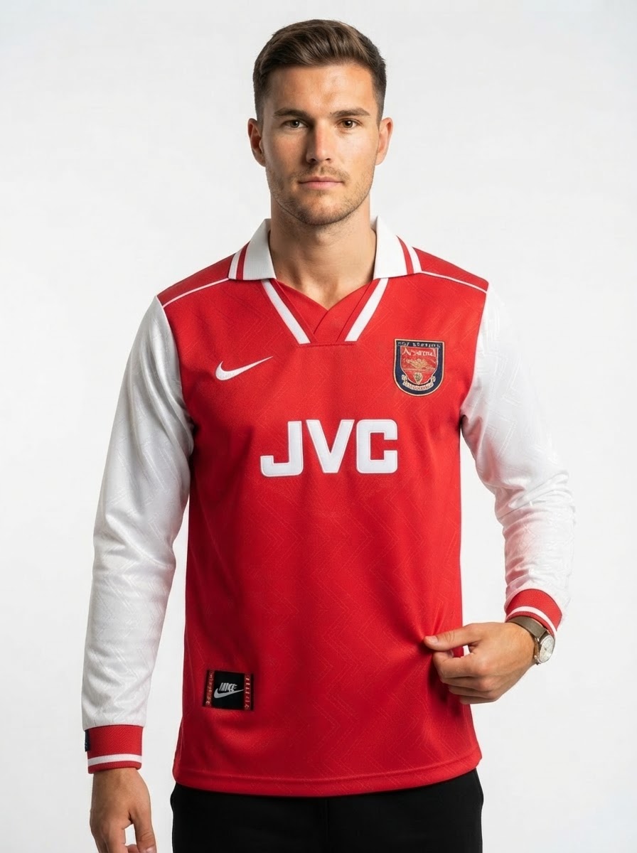 Arsenal 96/97 I Home Jersey - Long Sleeve Retro Version