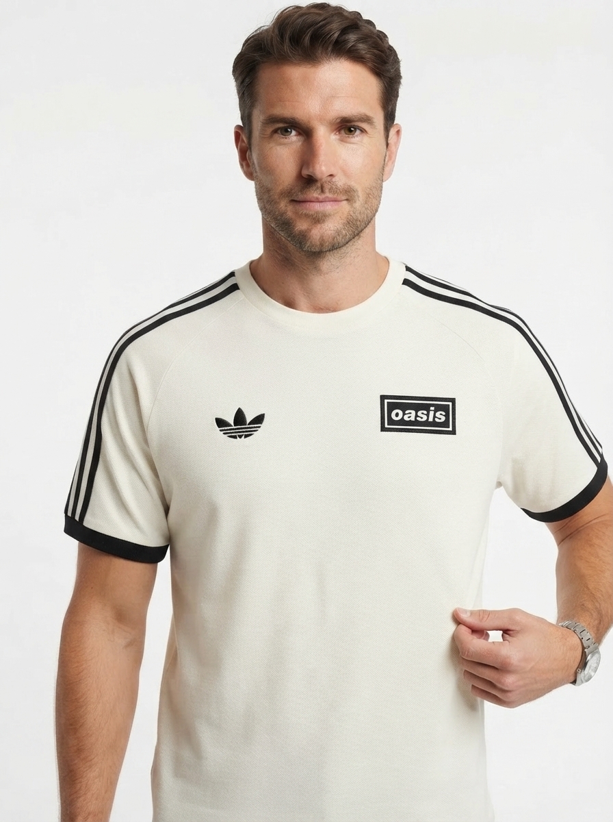 Originals Oasis Edition — Oasis Tour 3-Stripes Cream White Jersey