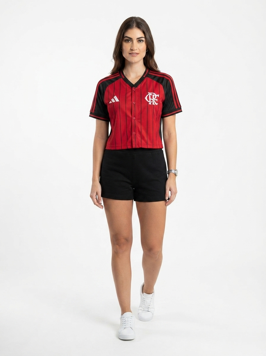 Cropped Flamengo Women's Baseball style 2025