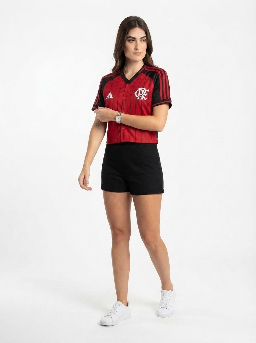 Cropped Flamengo Women's Baseball style 2025
