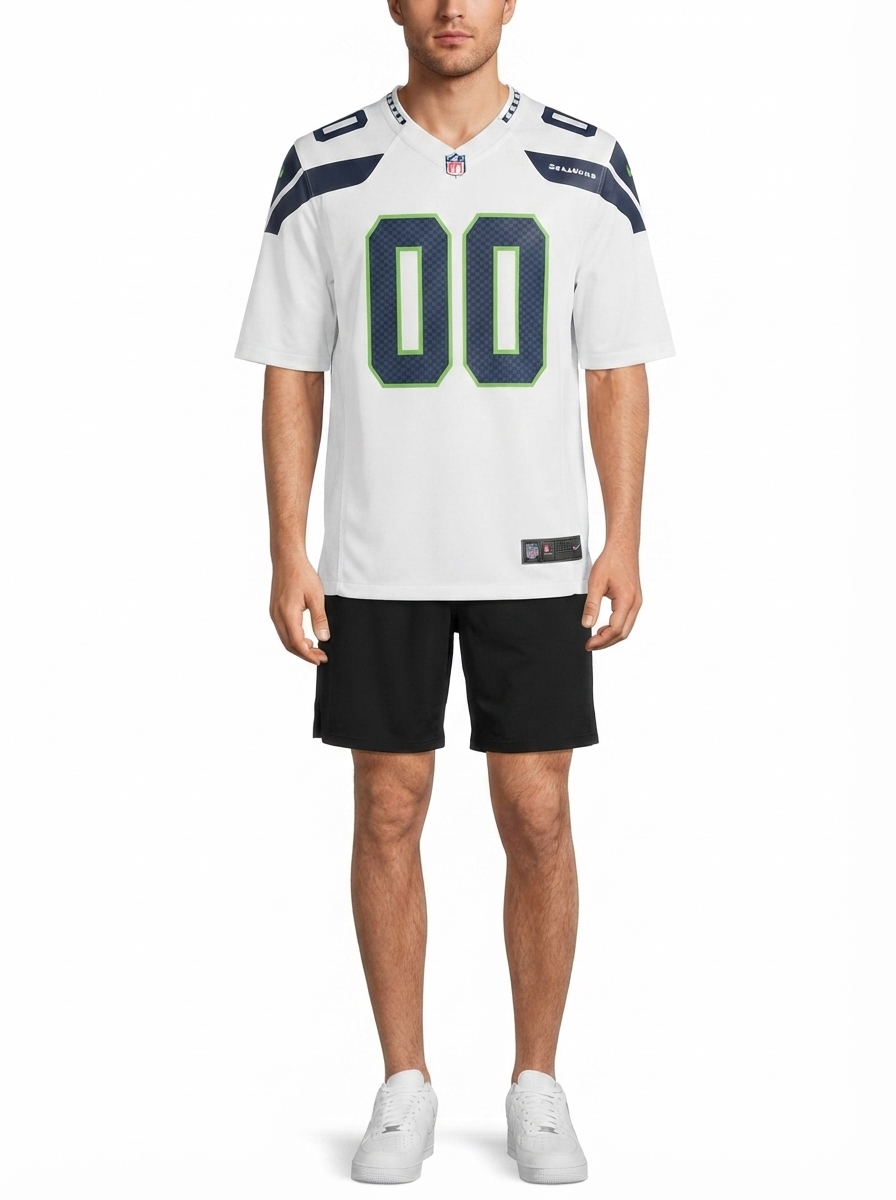 Seattle Seahawks - Custom Game Jersey - White