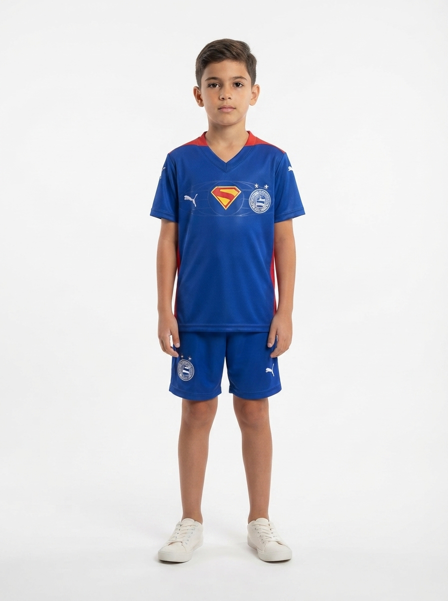 Kids Bahia 2025/26 Superman Collaboration Kit Infantil