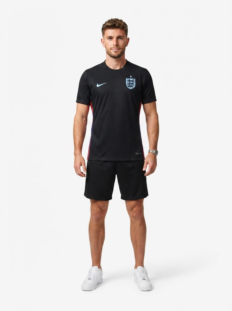 England 25/26 Training Jersey - Black - Player Version - Slim Fit