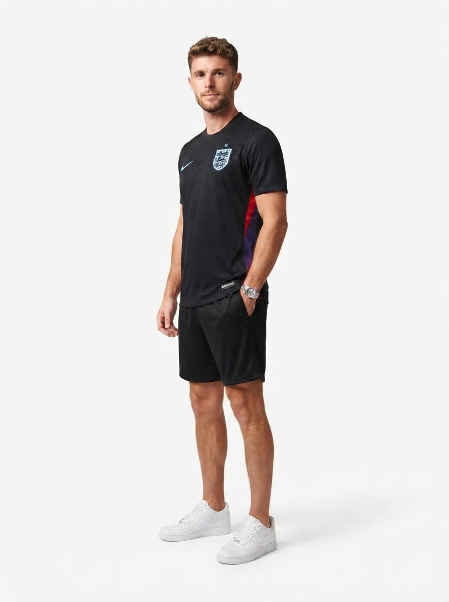 England 25/26 Training Jersey - Black - Player Version - Slim Fit