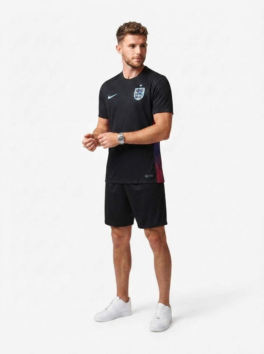 England 25/26 Training Jersey - Black - Player Version - Slim Fit