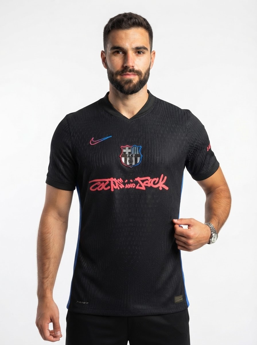 Barcelona FC Travis Scott 24/25 II Away Jersey - Fan Version