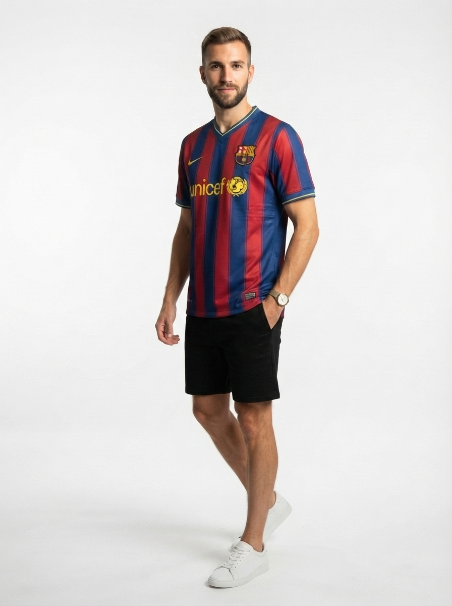 Barcelona 09/10 I Home Jersey - Retro Version