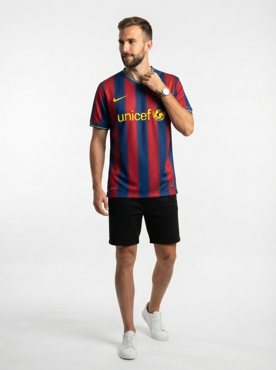 Barcelona 09/10 I Home Jersey - Retro Version