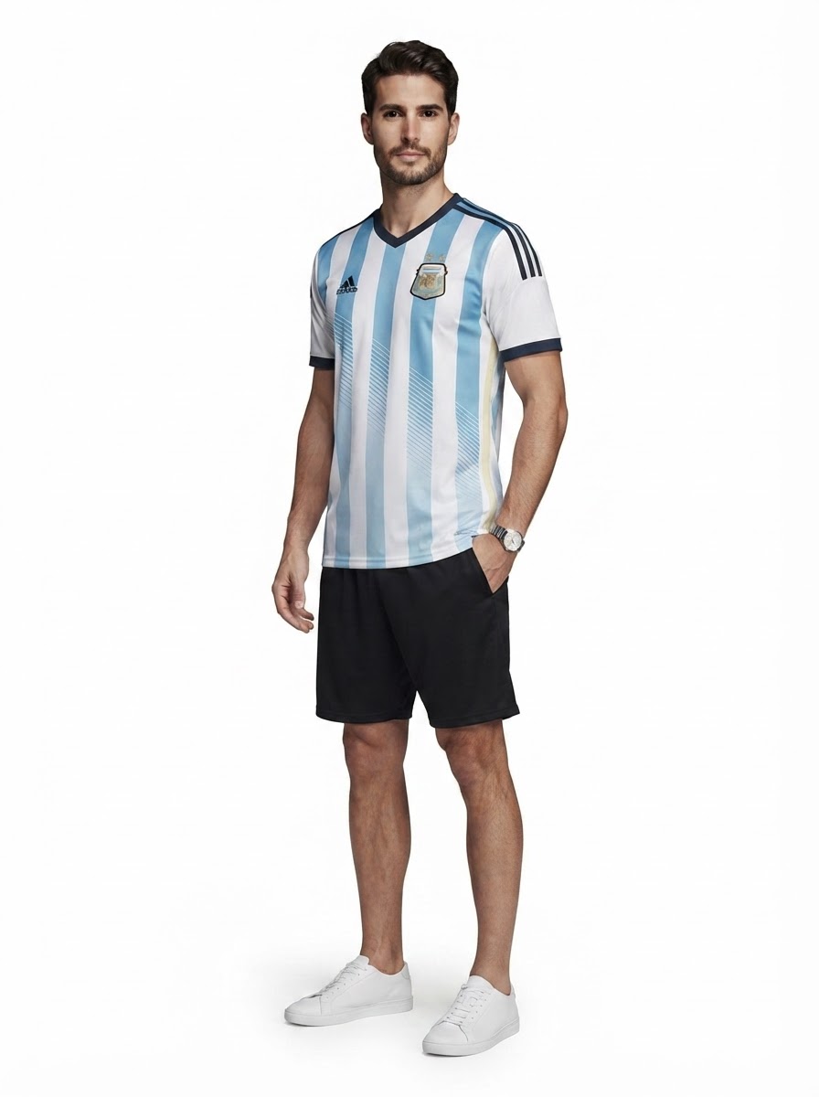 Argentina 2014 I Home Jersey - Retro Version