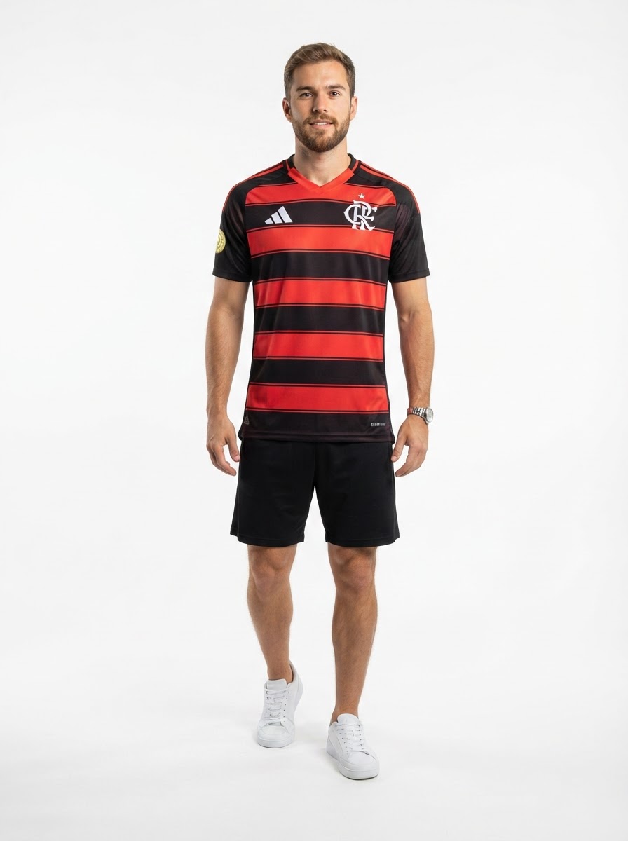 Jersey Flamengo 2025/26 I + Patch Mundial de Clubes